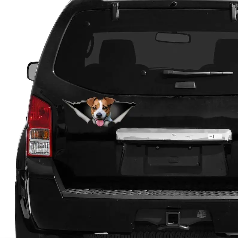 Jack Russell terrier car sticker , Jack Russell magnet, Jack Russell terrier decal, car decoration, pet decal