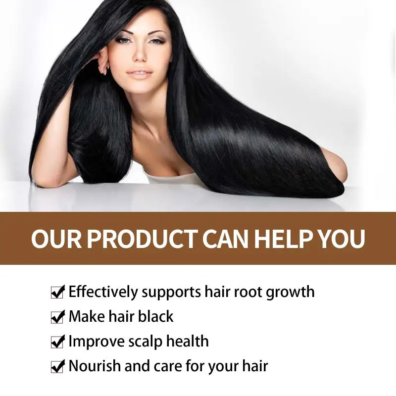 Hoegoa Hair Darkening Shampoo with Polygonum multiflorum Extract moisturizes and nourishes hair making it black and smooth