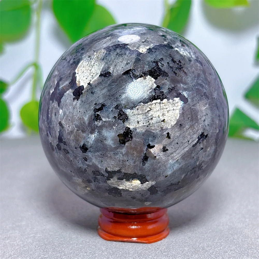 

Larvkite сферический кристалл натуральный камень кварцевый камень минералы украшение дома Рейки энергетическое исцеление удачи подарок садовые украшения