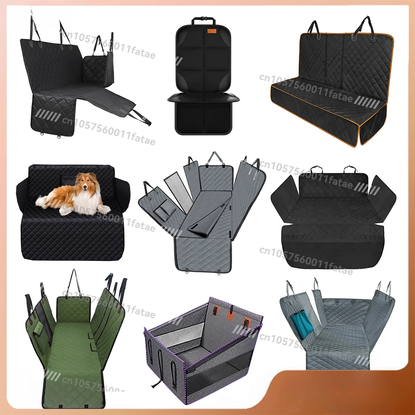 

Pet Car Travel Rear Car Pad Dog Travel Portable Kennel Cat Cage Thickened Waterproof Universal Seat Cover