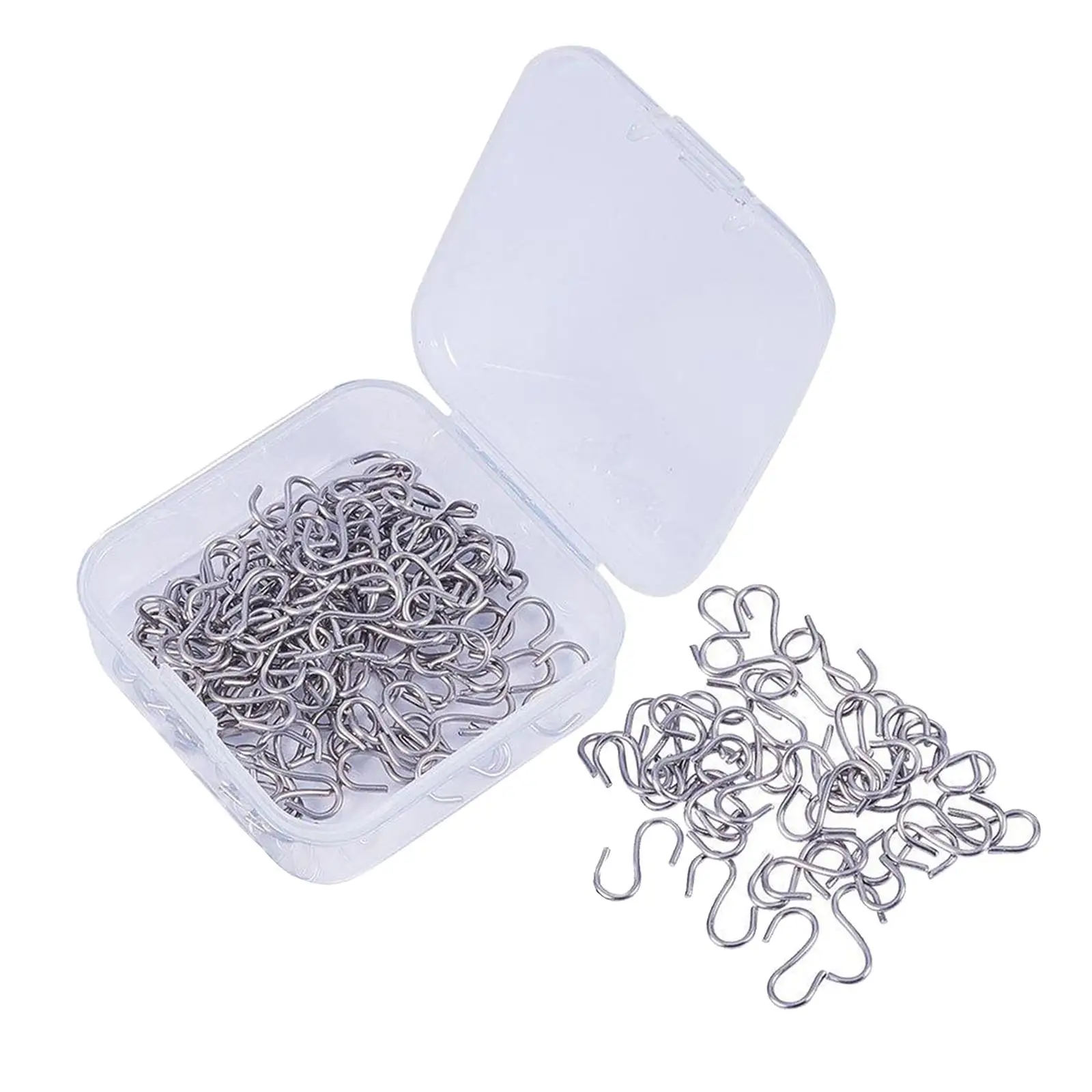 150Pack S Shaped Hooks Silver Small/Mini Sturdy Hangers Jewelry Accessory