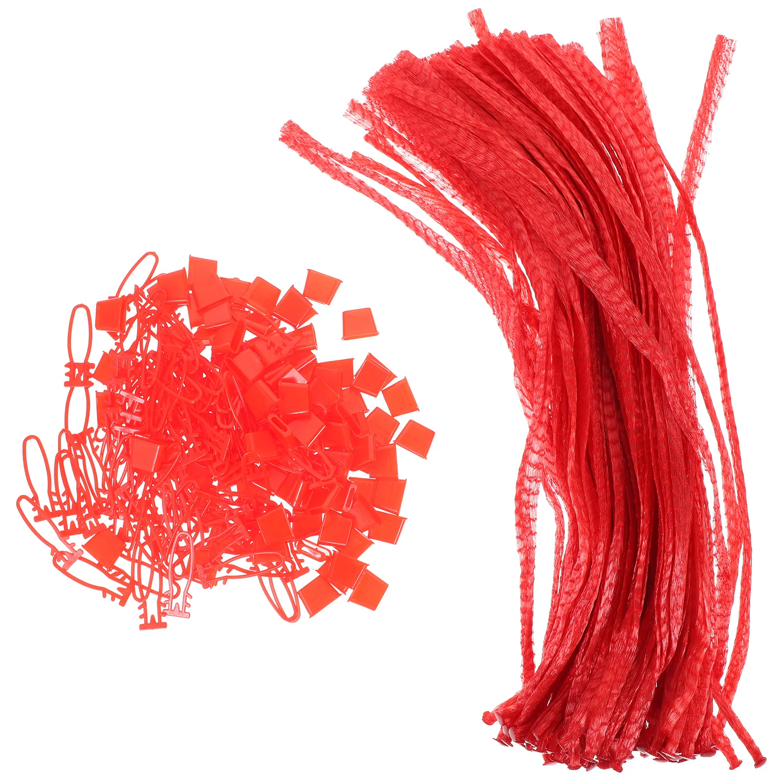 

100 Pcs Woven Mesh Bag Large Produce Bags Shopping Fruit Storage Reusable Net Potato Pouches