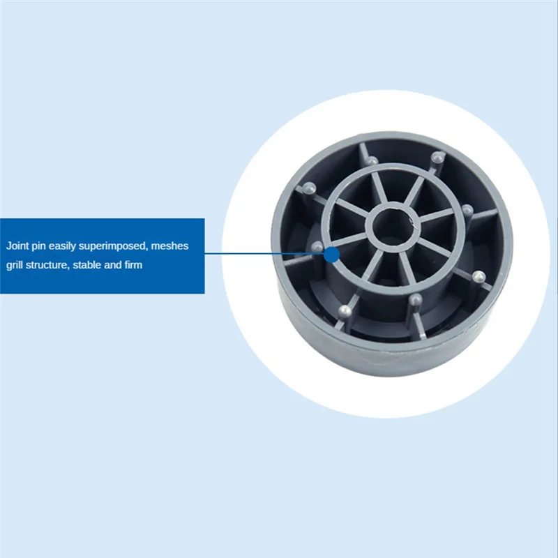 4 ชิ้นเครื่องซักผ้าความสูงเพิ่มแผ่น Anti Pads Silent Skid Raiser Mat เครื่องซักผ้าเครื่องเป่าขาตั้งรองรับ 8.5 ซม