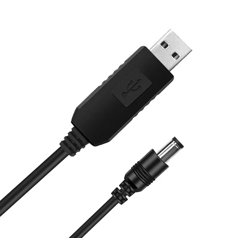 USB قوة دفعة خط محول تيار مستمر 5 فولت إلى 9 فولت 12 فولت تصعيد وحدة USB كابل محول 5.5 مللي متر التوصيل لجهاز التوجيه مودم مروحة المتكلم شاحن