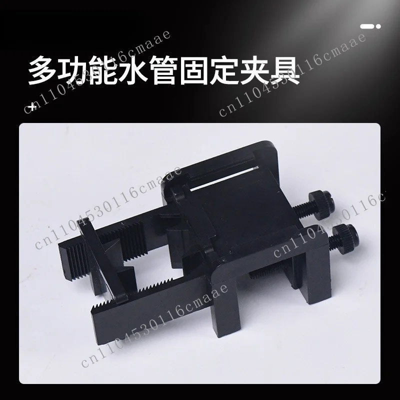 Fish tank water pipe fixing clip, aquarium free punching pipe card plastic multi-functional holder in and out of water