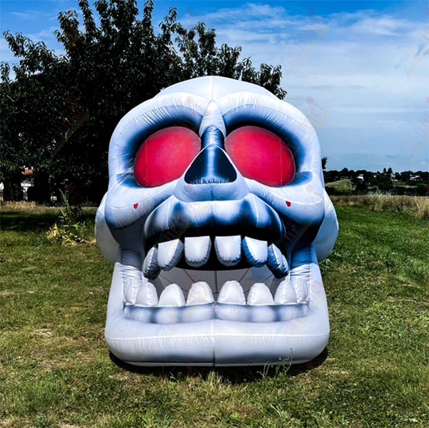 

Zhenmei Halloween Festival Decorations Spooky Skull Head Balloon Prop For Festive Decorations