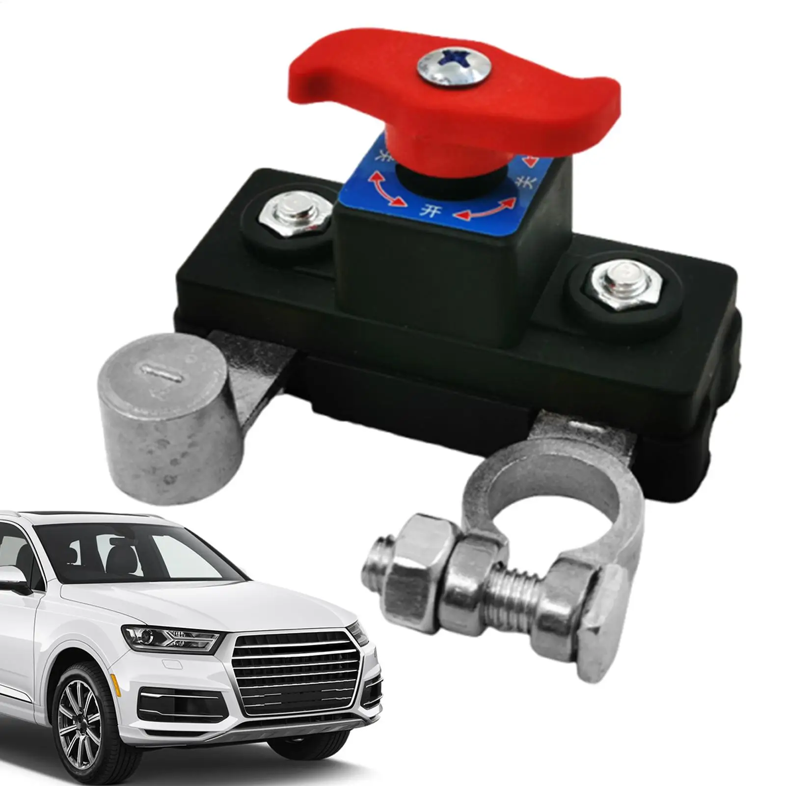 Battery Cut off Control 12V 24V Auto Battery Quick Disconnect Control Power Management Terminal Safety Equipment for Traveling