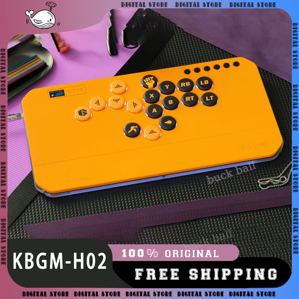 DOIO HITBOX KBGM-H02 Arcade Joystick Portable Aluminum Alloy Gaming Keypad Hot Swap Key Custom PS5 XBOX PS4 Switch PC Steam