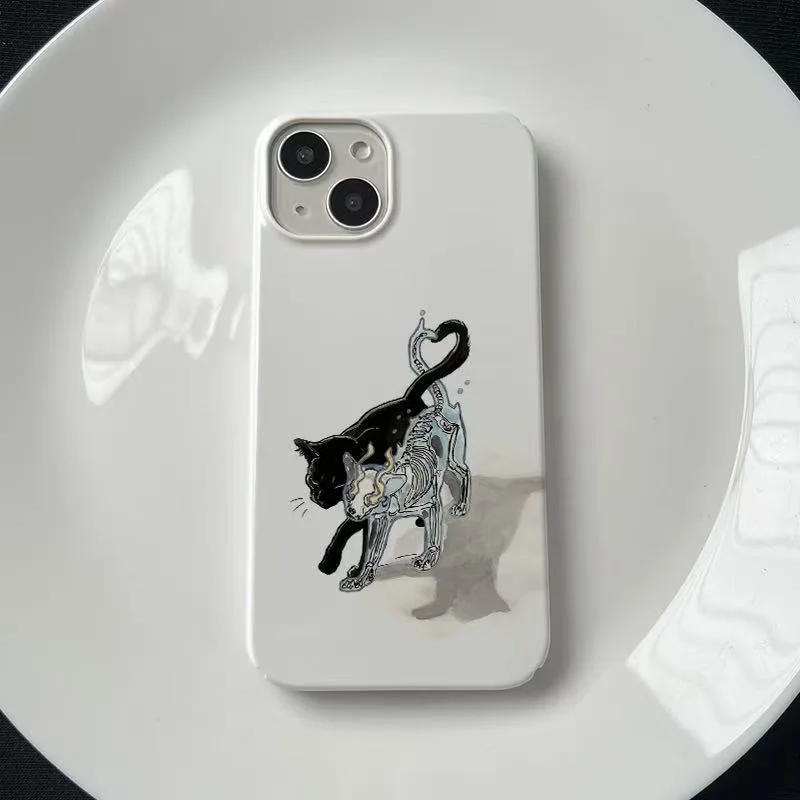 DMAWMJ 쿨한 강아지 아이폰 16 프로 맥스 15 플러스 14 13 11 카메라 보호 충격 방지 실리콘 케이스 아이폰 12 범퍼용