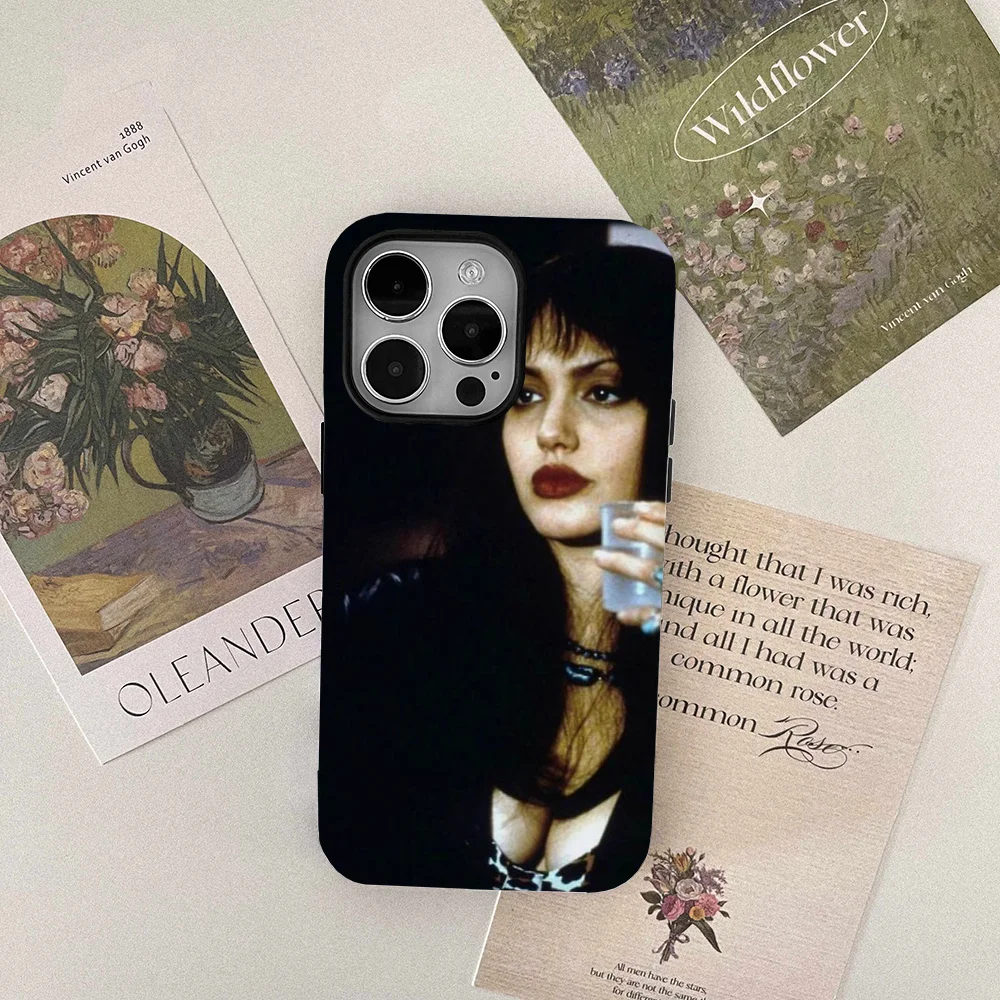 Angelinas Girl Actor J-Jolie Phone Case Film Shell For IPhone 16 15 14 13 12 11 Pro Max Plus