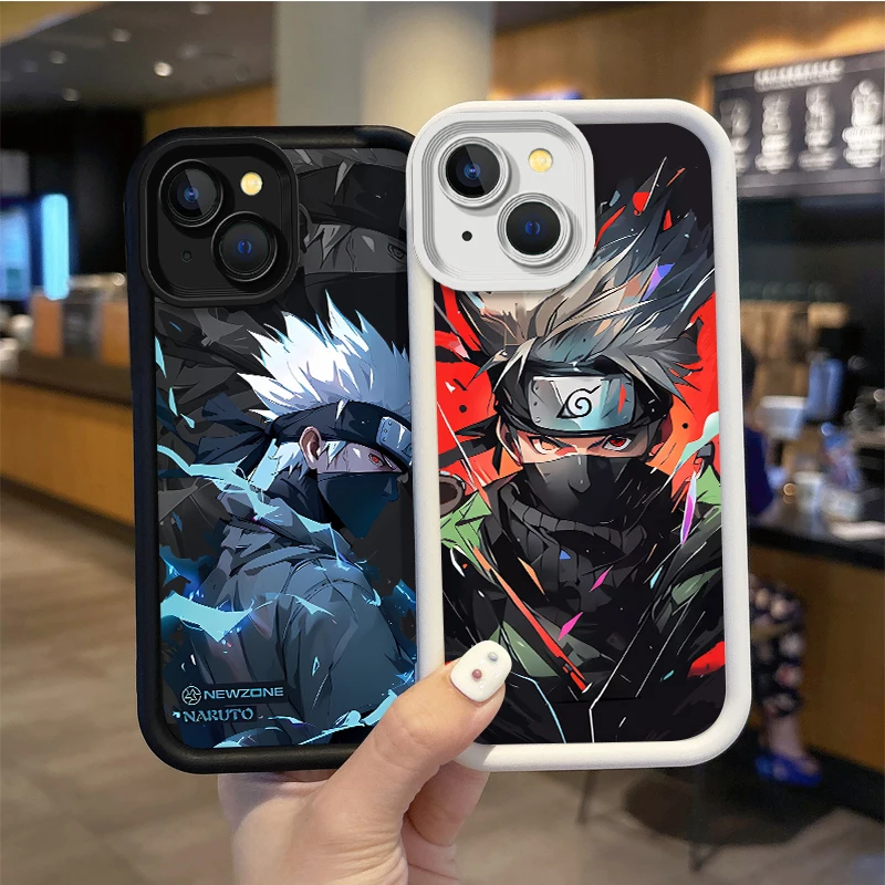 Hatake Kakashi Anime Cool Phone Soft Case For iPhone 16 Pro Max Case 15 14 13 12 11 Pro XR X XS Max 8 7 Dustproof Silicone Cover