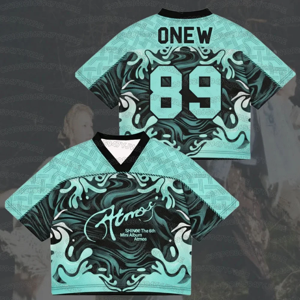Summer Men's&Women's Shinee Atmos Album Concert Tour Jersey Fan Gift Plus Size Fashion Street Top Casual Kid T-shirt