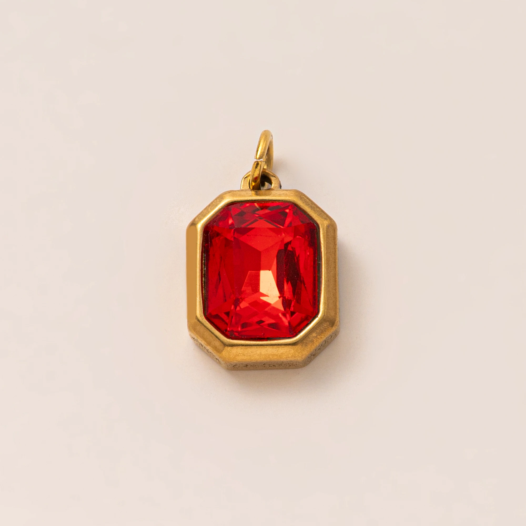 قلادة جوهرة ميلاد ديسمبر ملونة من الفولاذ المقاوم للصدأ إكسسوارات ذاتية الصنع سحر نادر للمجوهرات