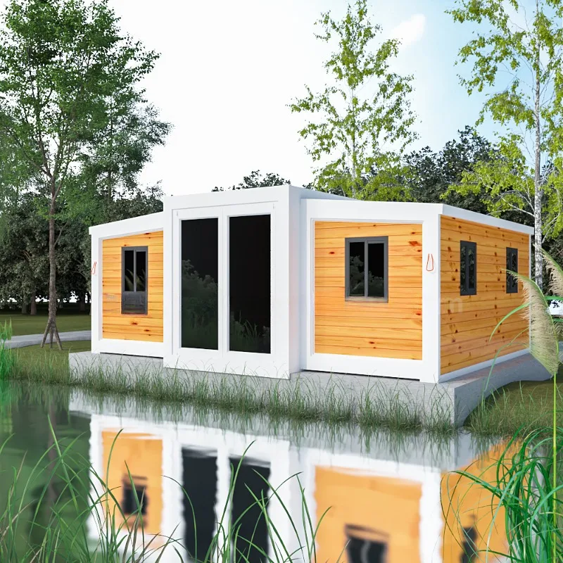 40 Ft 20 Ft Prefab Container Expandable House Light Steel Mobile Prefabricated Home 3 Bedroom with Kitchen Shipping House