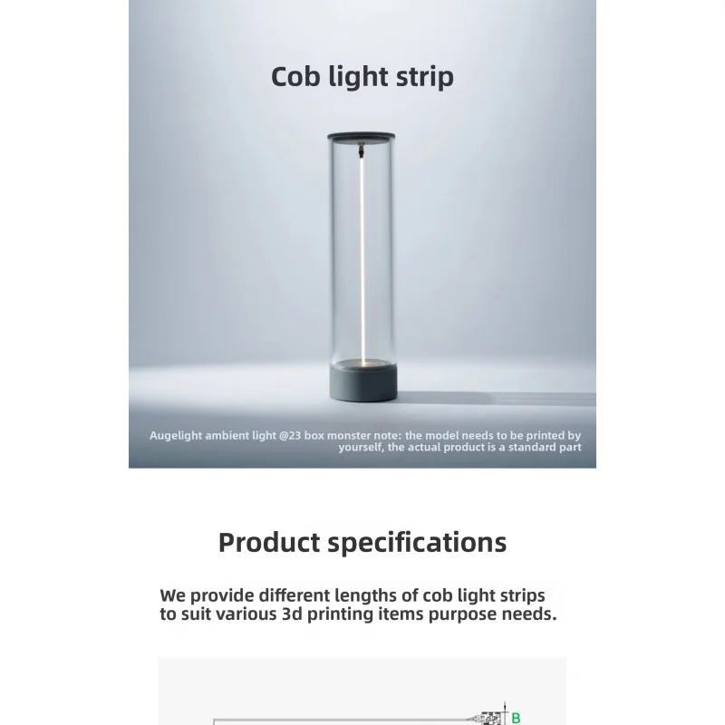 

Tuozhu 3D printed standard parts COB light strips bambulab