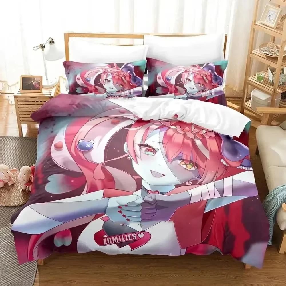 

KAWAII Kureiji Ollie ZOMBIE IDOLBedding Set Duvet Cover Bed Set Quilt Cover Pillowcase Comforter king Queen Size Boys Adult