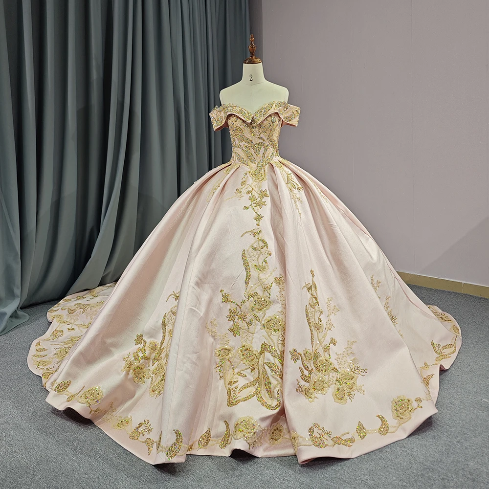 Schulterfreies Abendkleid für Kinder, Perlenkristall, herzförmiger Schönheitswettbewerb, Geburtstagsfotografie, maßgeschneidertes Vestido für 15 Jahre – Detail 5
