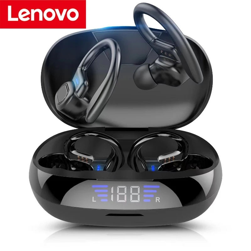 Fones de Ouvido Sem Fio Bluetooth Originais Lenovo NOVOS com Display Digital e Redução de Ruído para Corrida 2026