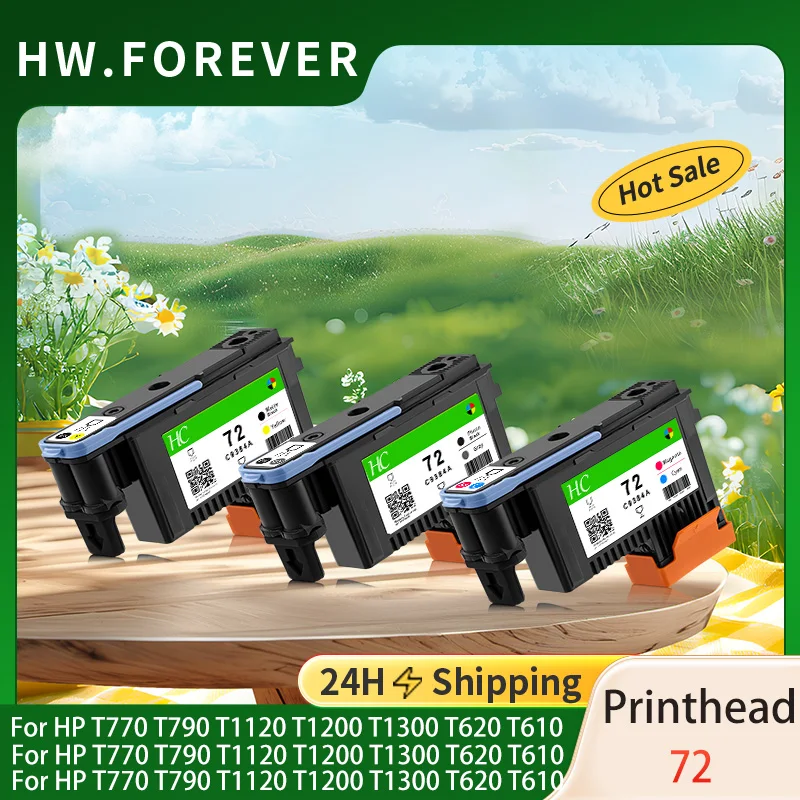 72 Printhead C9380A C9383A C9384A Print Head For HP T620 T610 T770 T790 T1120 T1200 T1300 T1100 T2300 Printers Printhead