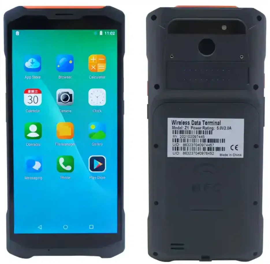 

Industrial PDA Handheld Data Collection Terminal with 1D/2D Code Scanning Scanner Android 8 Waterproof for POS Usage