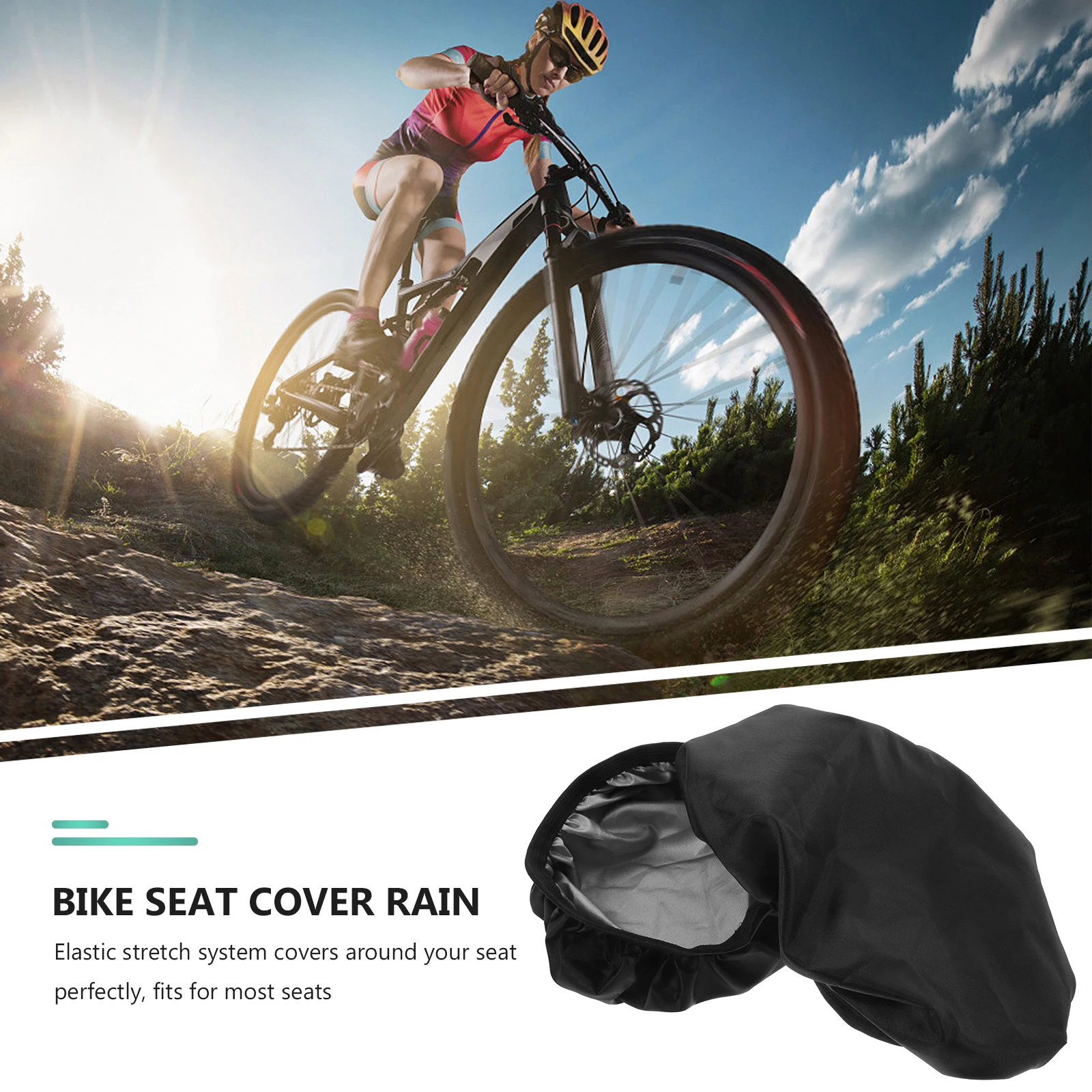 

2 Pcs Bicycle Seat Cover Covers Water Saddle Rain Bike Outdoor for Waterproof Man