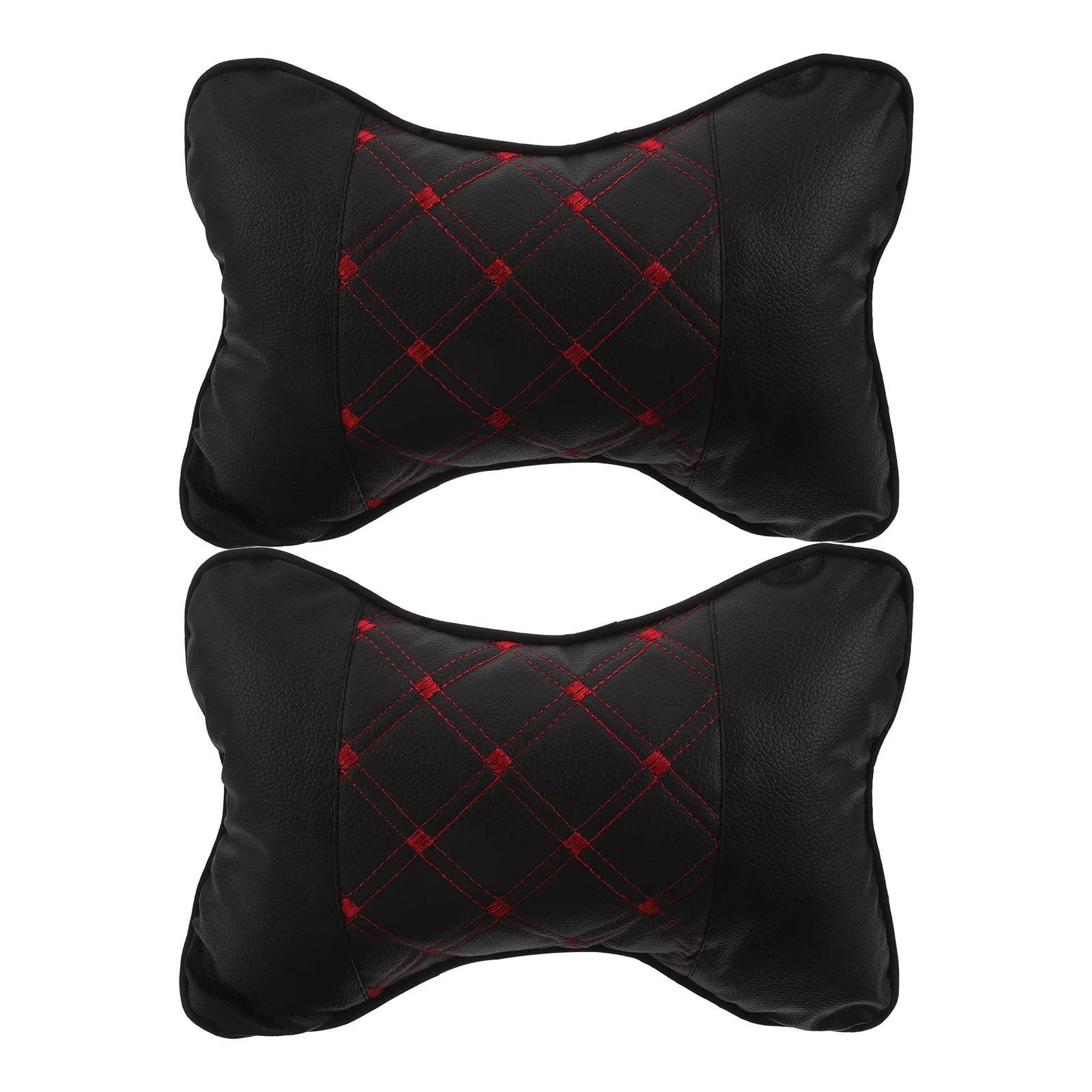 

2Pcs Headrest Neck Pillow for Car PU and PP Cotton Car Seat Head Pillow Breathable Comfortable Support Universal Fit