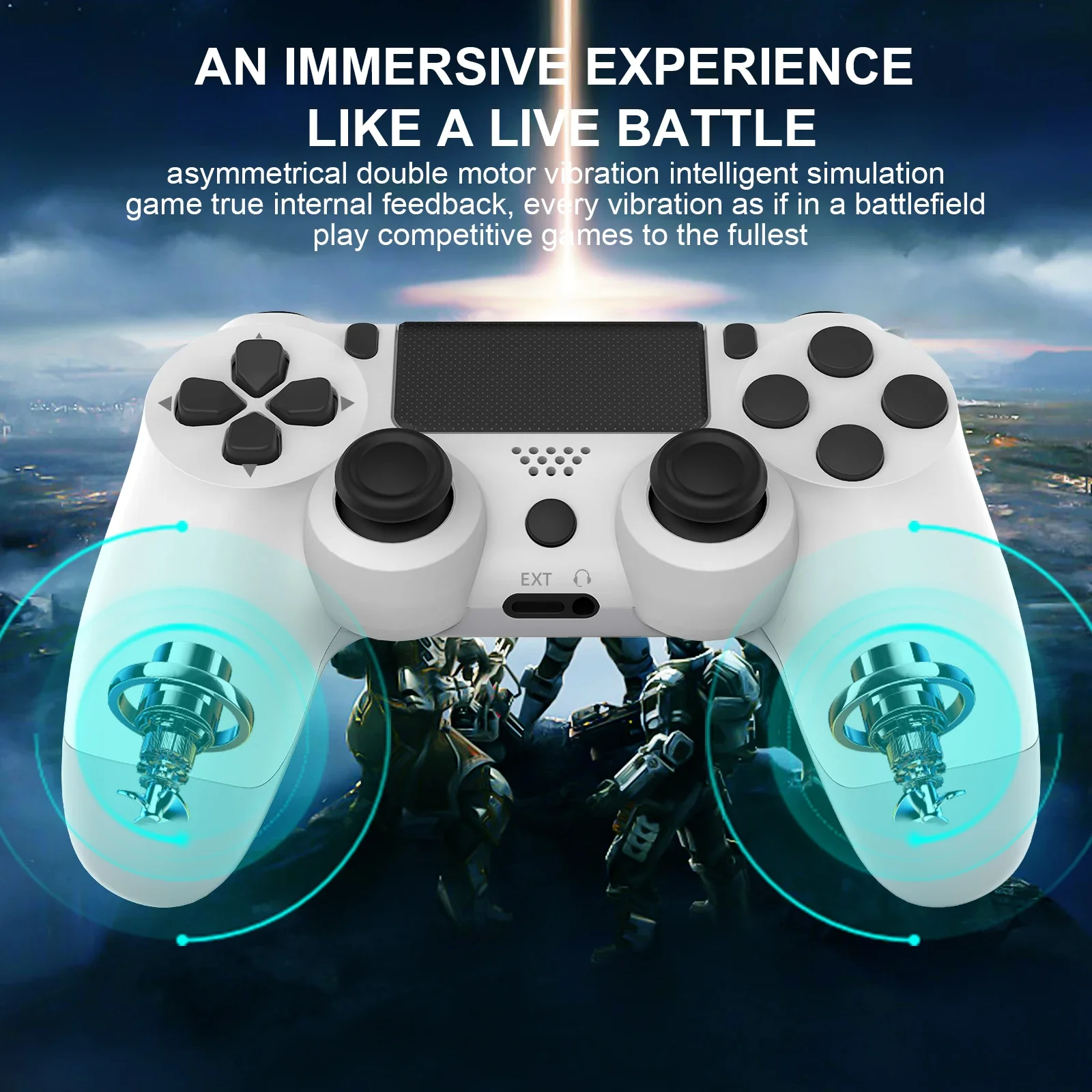 

Wireless Controller Bluetooth No Delay Gamepad for PS4 PS3 Console PC Joysticks Six-axis Dual Vibration With Touchpad