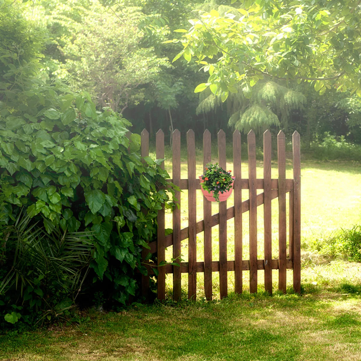 

Цветочный горшок с имитацией текстуры, полукруглый настенный подвесной горшок для декора сада на балконе, полукруглый