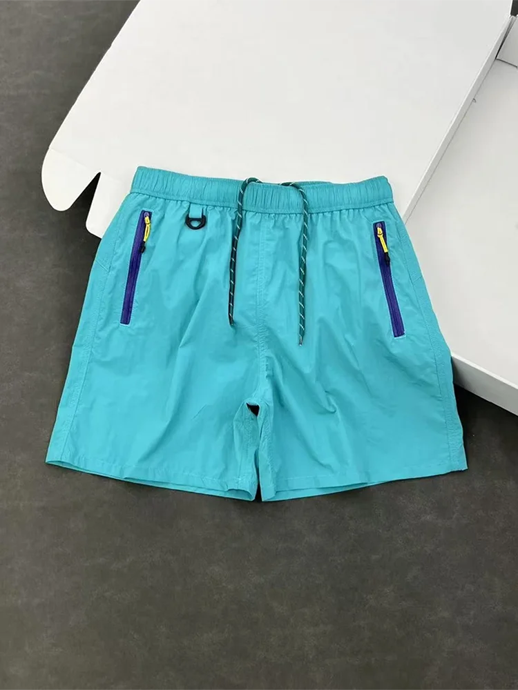 

Qui Dry Ice Silk Мужские рта Летние тонкие прохладные ощущения пять деталей Американские функциональные спортивные брюки для скалолазания Повседневные прямые...