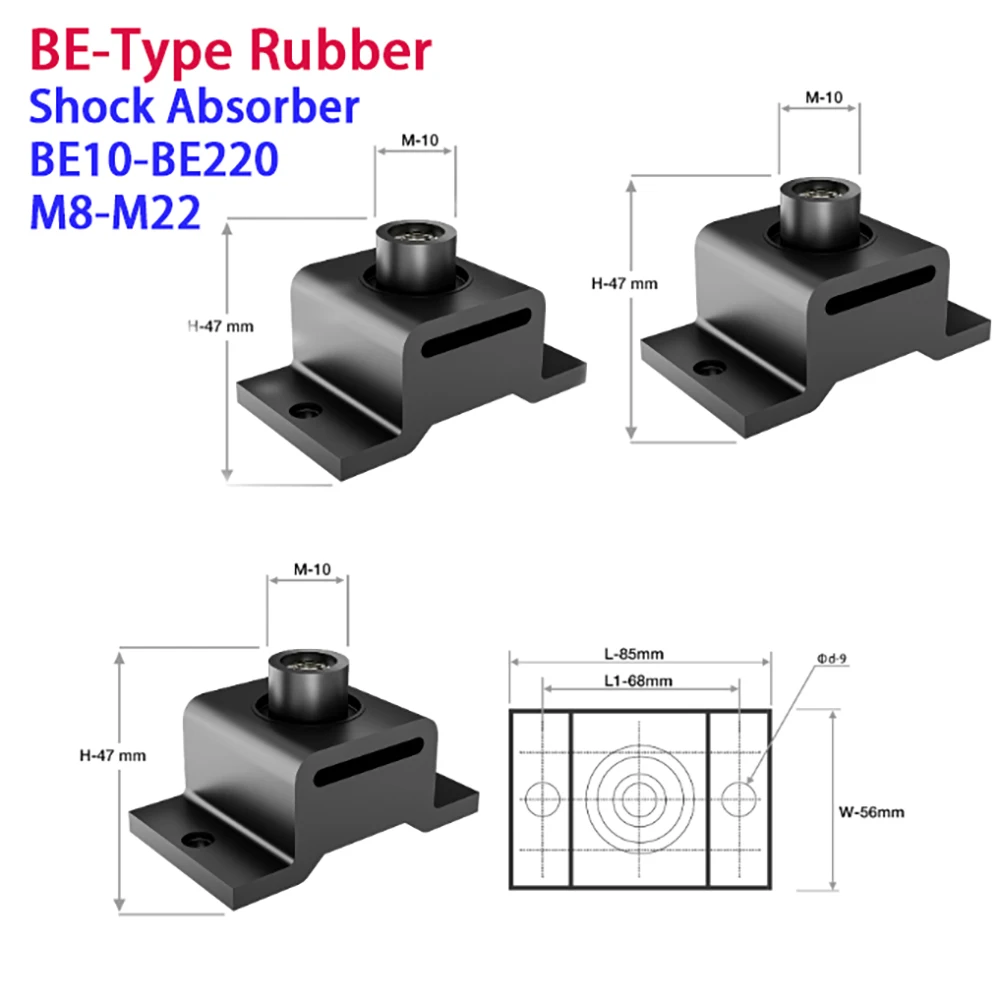 

1Pcs BE-Type Shock Absorber Rubber Shock Absorber M8 M10 M12 M14 M16 M18 M22 Crash Pad Damper Anti Vibration Isolation Mount