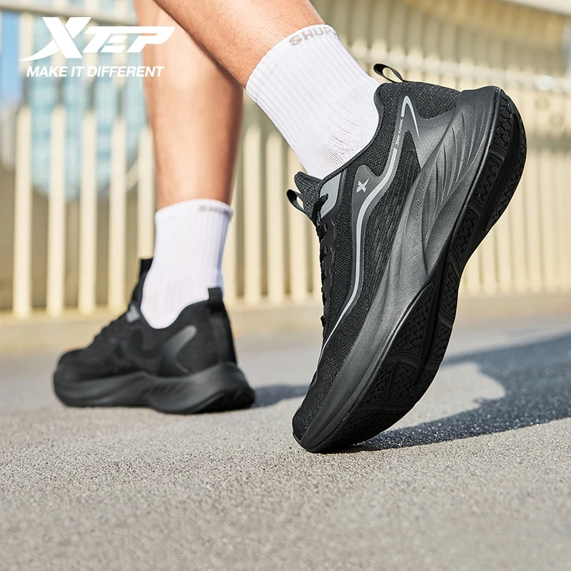 Xtep Cloud Wing ET Running Shoes For Men Lightweight Soft Breathable Shock-absorbing Support Comfortable Sneakers 875319110040 view 4