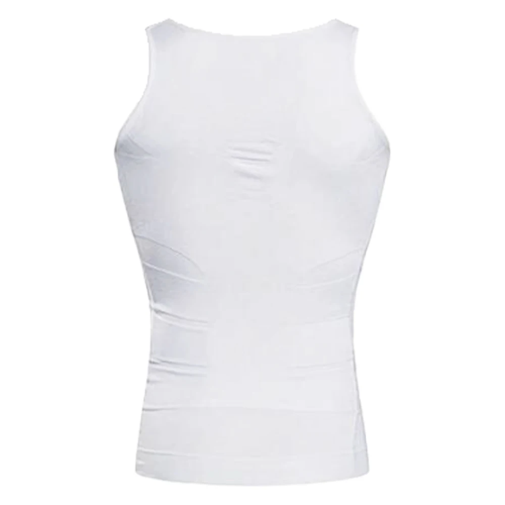 Men's Tummy Control & Chest Slimming Compression Vest Breathable Comfortable Body Shaper Slim Fit Base Layer Undershirt