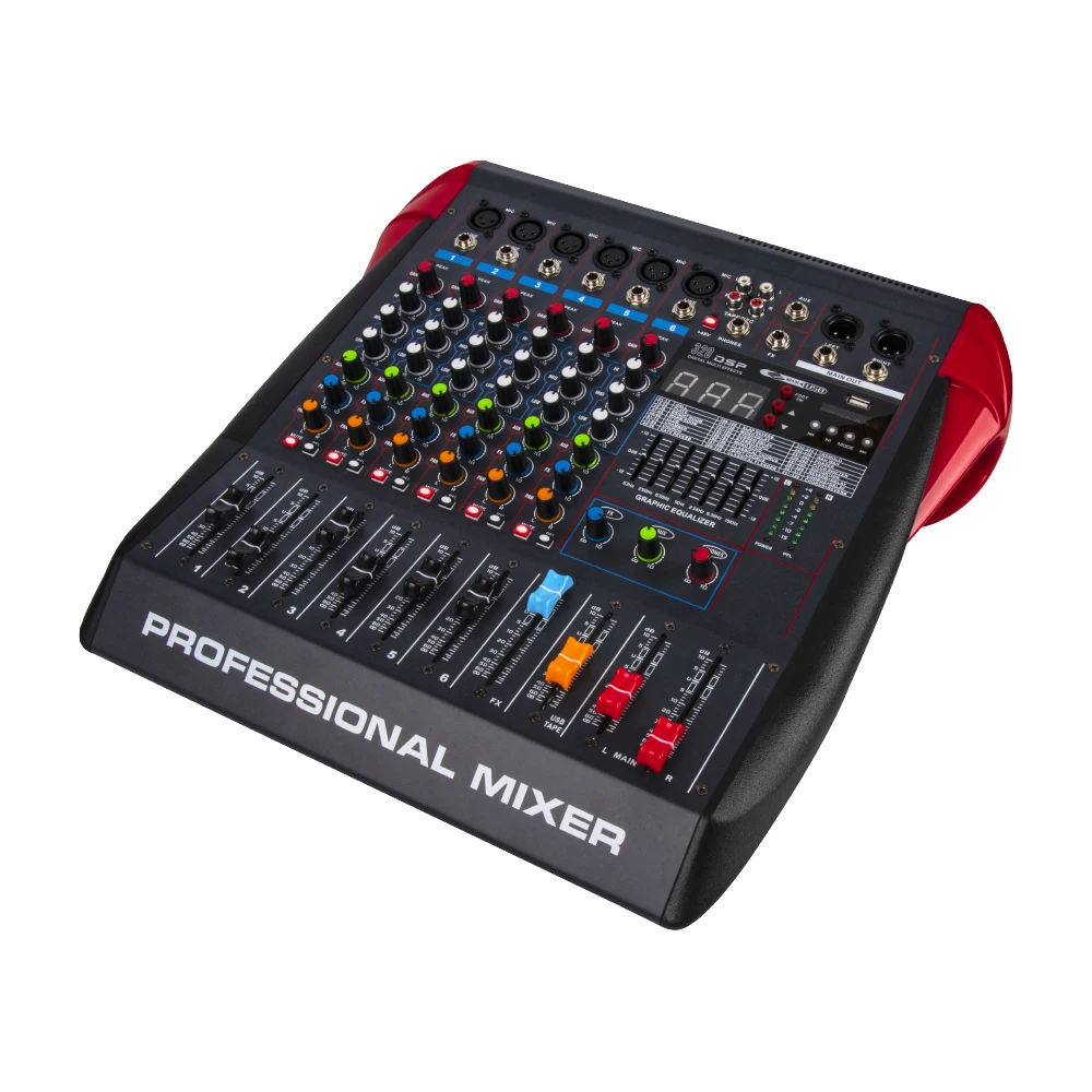 Imagem -05 - Mixer Karaoke Profissional com Usb e 12 Canais Mixer Bluetooth dj Console Efeitos Usb Stage Mixer para Conferência