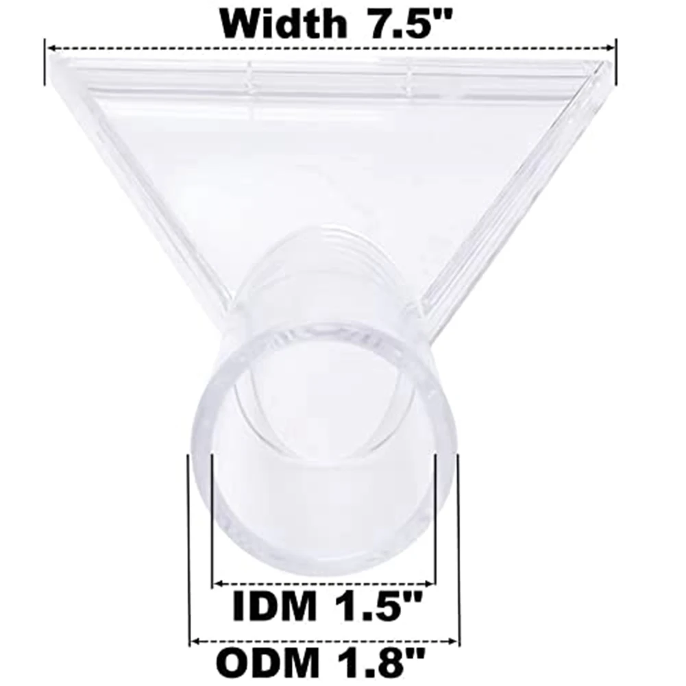 Outil flacon à grande tête transparente, pour livres de stère et de tapis, détails de voiture, baguette sous vide pour extracteurs portables A