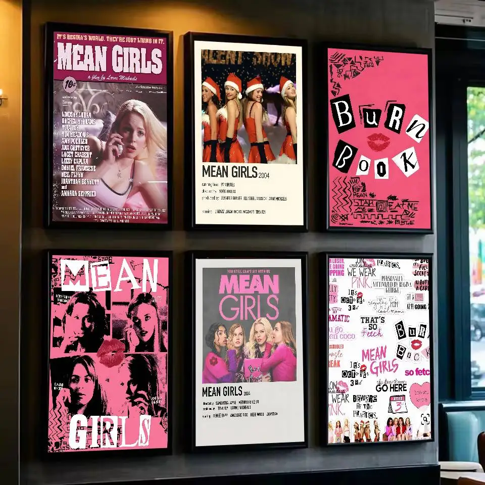 Mean Girls Movie Frameless DIY Sticky Poster Art with prints Home bedroom living room decoration gift