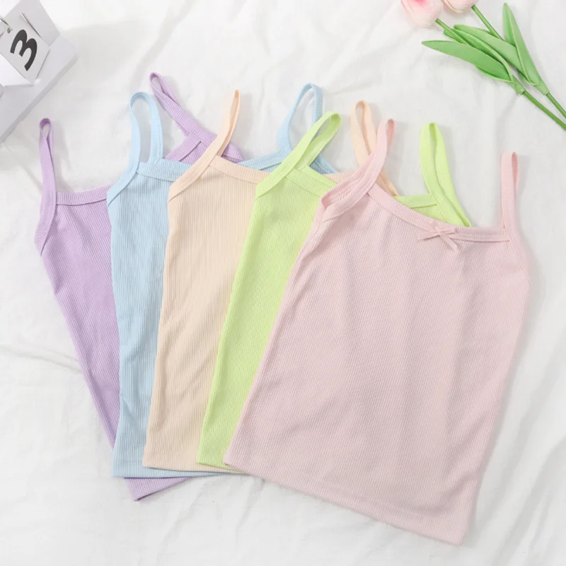 

2Pcs/lot new children's summer girls' vest top shirt