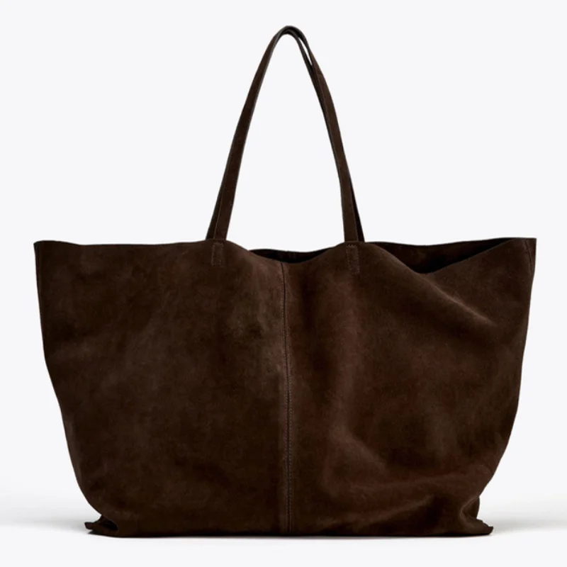 

New Vintage Fashion Tote Bag Simple Designer Frosted Tote Bag Autumn Winter High-quality Women's Handbag Large Capacity 2025 Bag