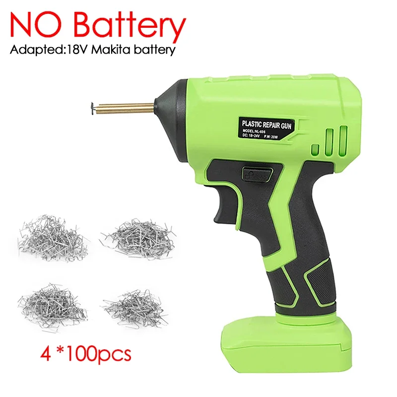 Cordless Plastic Welding Machine with 400pcs Welding Nails Car Bumper Appliance Repair Kit Mini Soldering Cordless Iron Staples