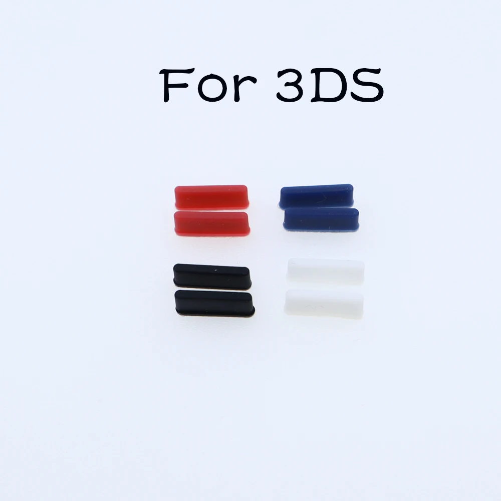 1 คู่หน้าจอสกรูฟุตฝาครอบปลั๊กยางสําหรับ 3DS สกรูแผ่นยาง