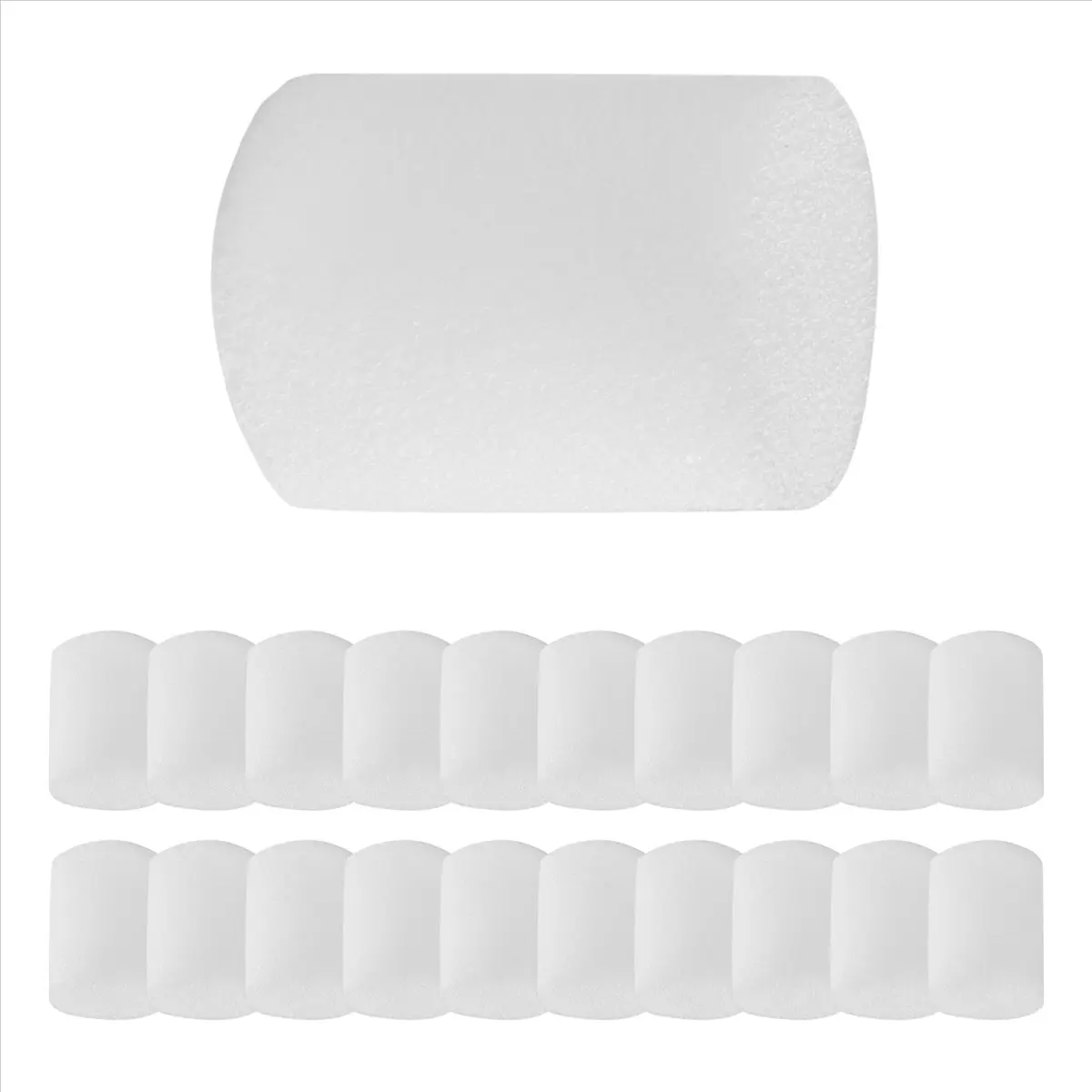 A95G 100Pcs Hydroponic Sponge Cylindrical 19 mm for Vegetable Plant Cultivation in Net Pots, Plant Growth Accessories