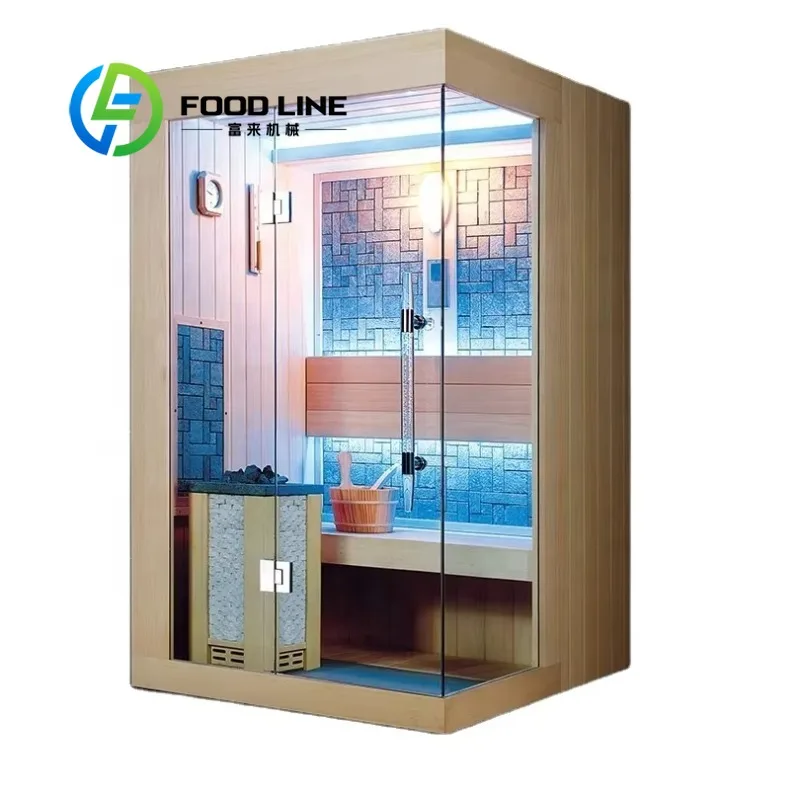 Outdoor Sauna Cabin Barrel Tongue Groove Wall Panel Tight Sealed Build Type Leak Proof Botanical Garden Corner Factory Outlet