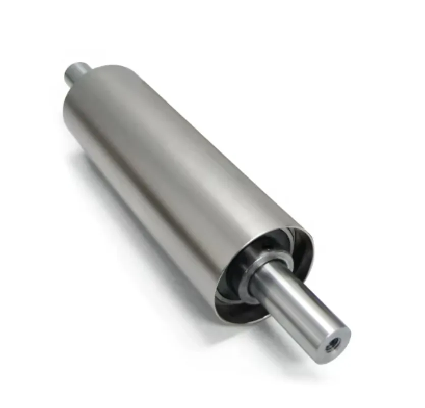 Lightweight Aluminum Eccentric Structure Dead Shaft Idler Rolls with Core Bearing Component