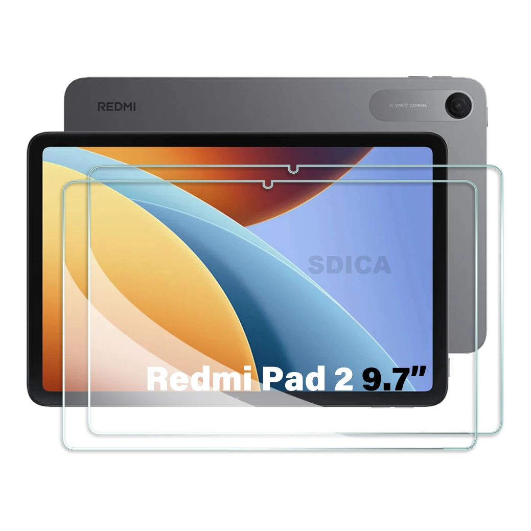 2 SZT. Szkło Hartowane do Xiaomi Redmi Pad 2 9.7, Folia Ochronna na Ekran Redmi Pad2 9.7 cala, Odporna na Zarysowania, HD — zdjęcie produktu 7