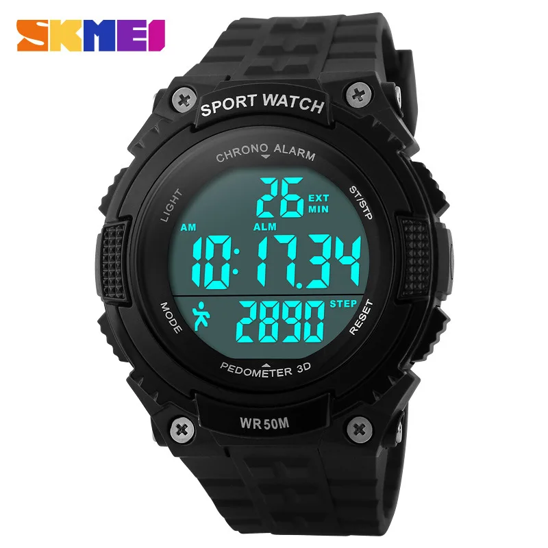 Skmei Men's Sports Waterproof Electronic Watch Outdoor Cycling Watch Step Watch Enterprise Gift Promotion