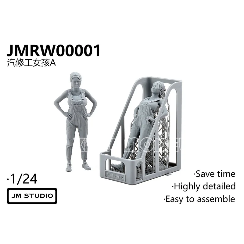 

JM Studio 3D printed parts JMRW00001/JMRW00002 Auto Repair Girl Series A/B 1/24