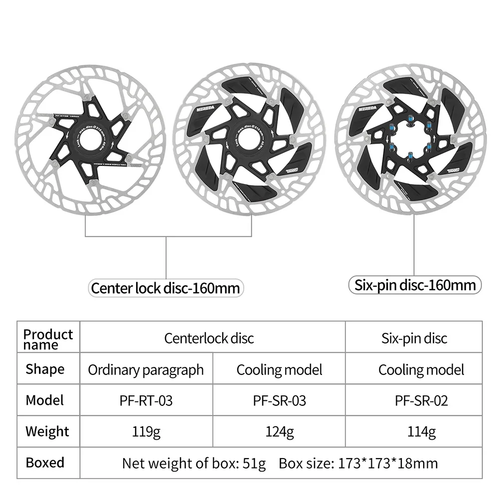 Disc Brake Rotor Stainless Steel Mountain Bicycle Brake Disc Heat Dissipation Lightweight Disc Brake for Road Bike Mountain Bike