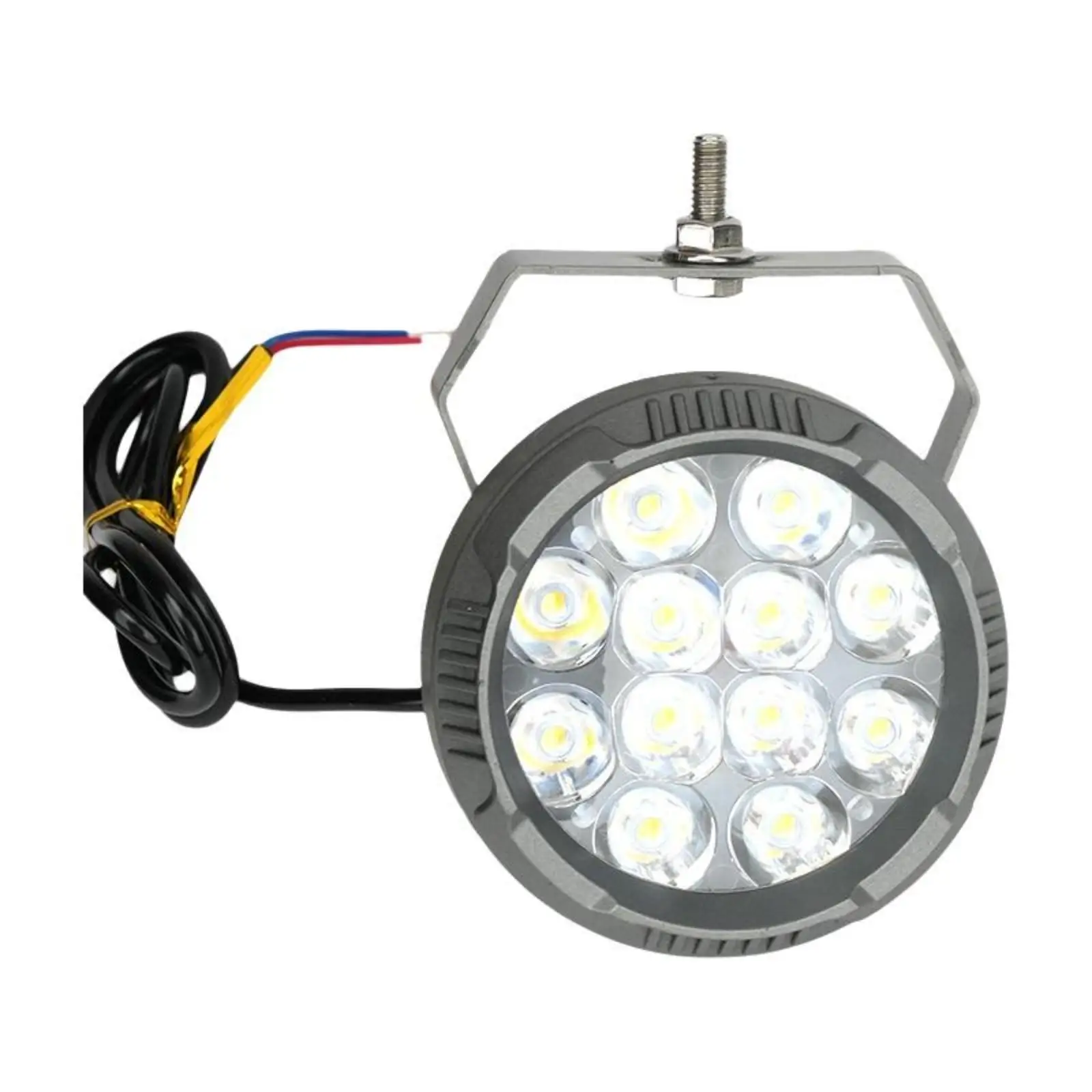 Motorcycle LED Light High Brightness Auxiliary Headlight IP67 Sealed Housing for Fog Rain and Low Light Safety
