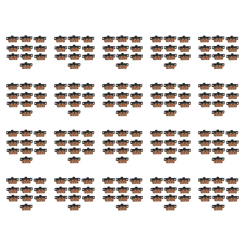 

ABRU-200Pcs Высокая ручка 6-контактный 3-позиционный DPDT панельный ползунковый переключатель 0,5 А 50 В постоянного тока