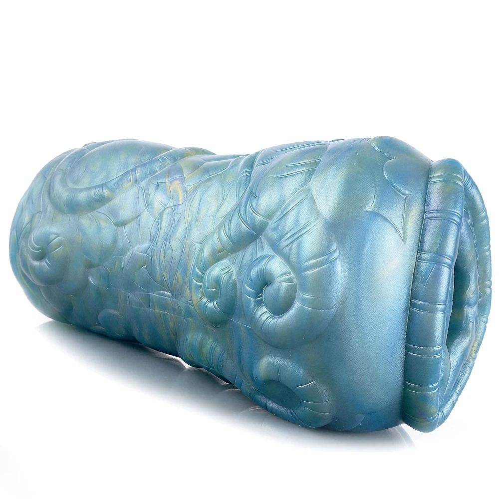 GEEBA 3D Textured Monster Male Masturbator Soft Silicone Alien Stroker For Men Stimulation Pocket Pussy Onahole Adult Sex Toys