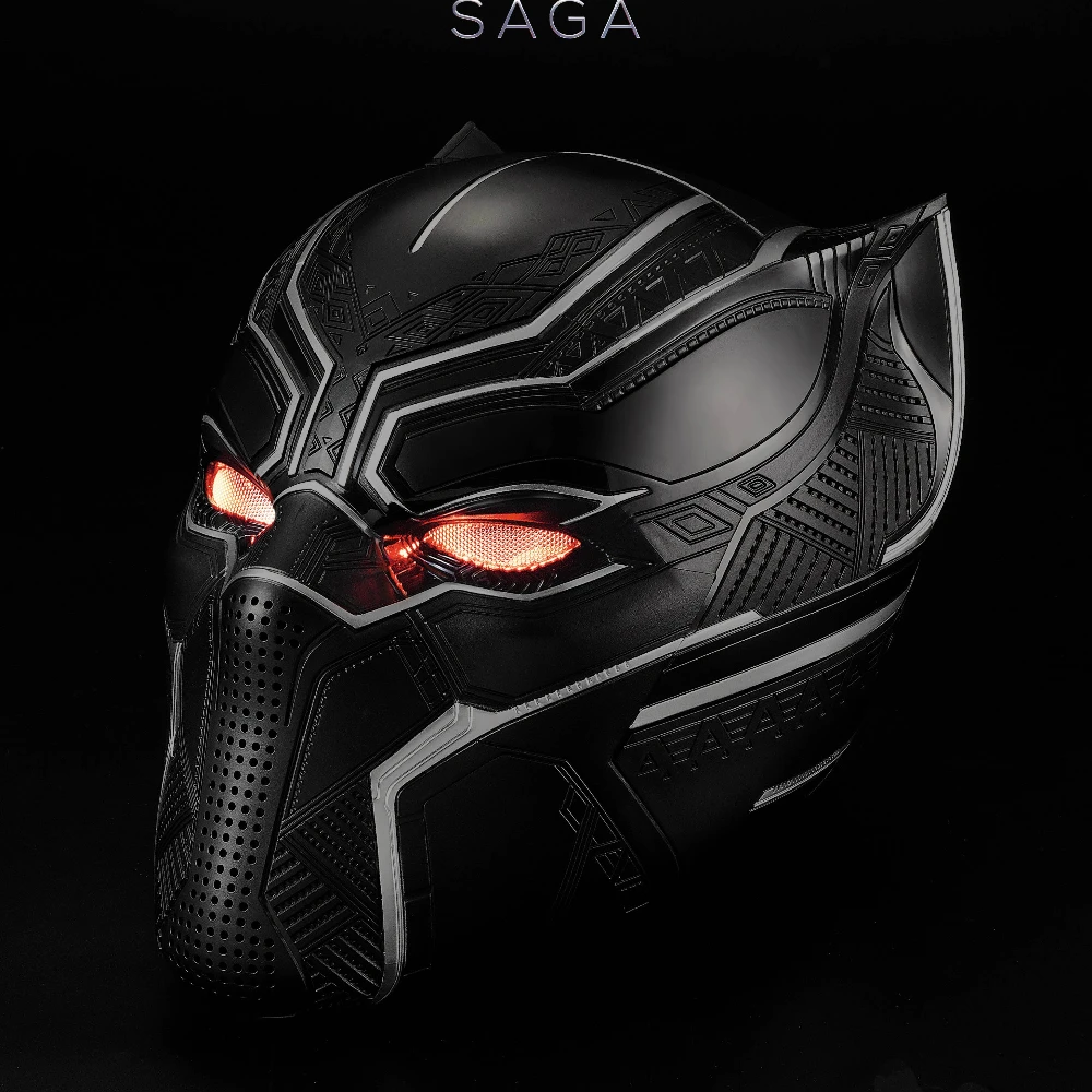 Killerbody Black Panther Headgear Movable Mask Helmet Touch Sensitive Control Eye No Controller Cosplay Luminous Model Gifts Toy